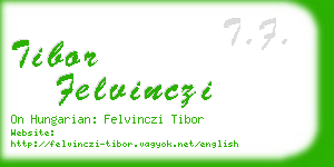 tibor felvinczi business card